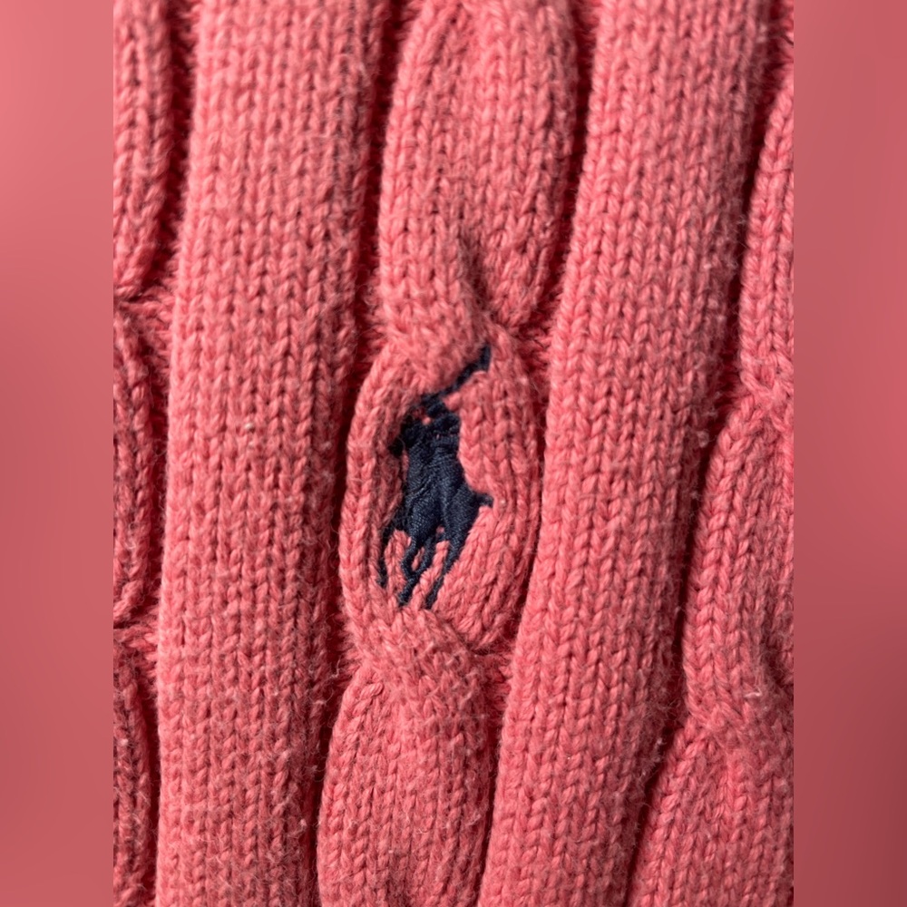 Ralph Lauren Pink Short Sleeve Sweater - Picture 4 of 5
